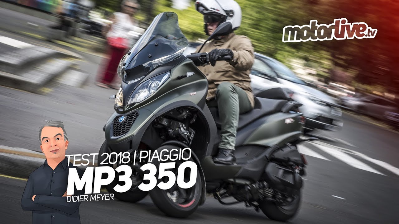 PIAGGIO MP3 350 : NOUVEAU MOTEUR ! I TEST 2018