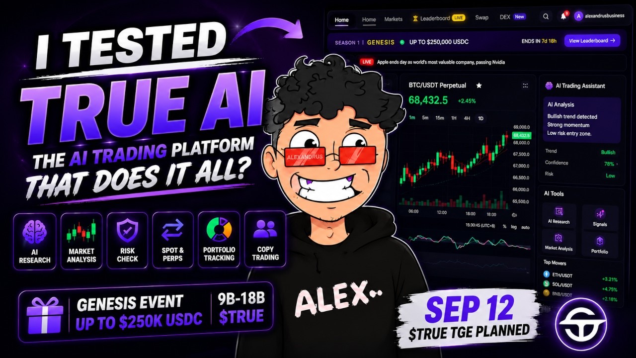 [HOT🔥] - TrueAI Finance is future of Crypto Trading! AI Trading bots, copy trading, analysis!