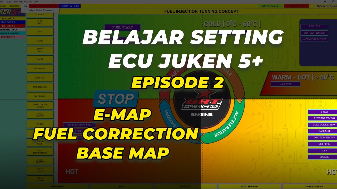 BELAJAR SETTING ECU JUKEN PART 2