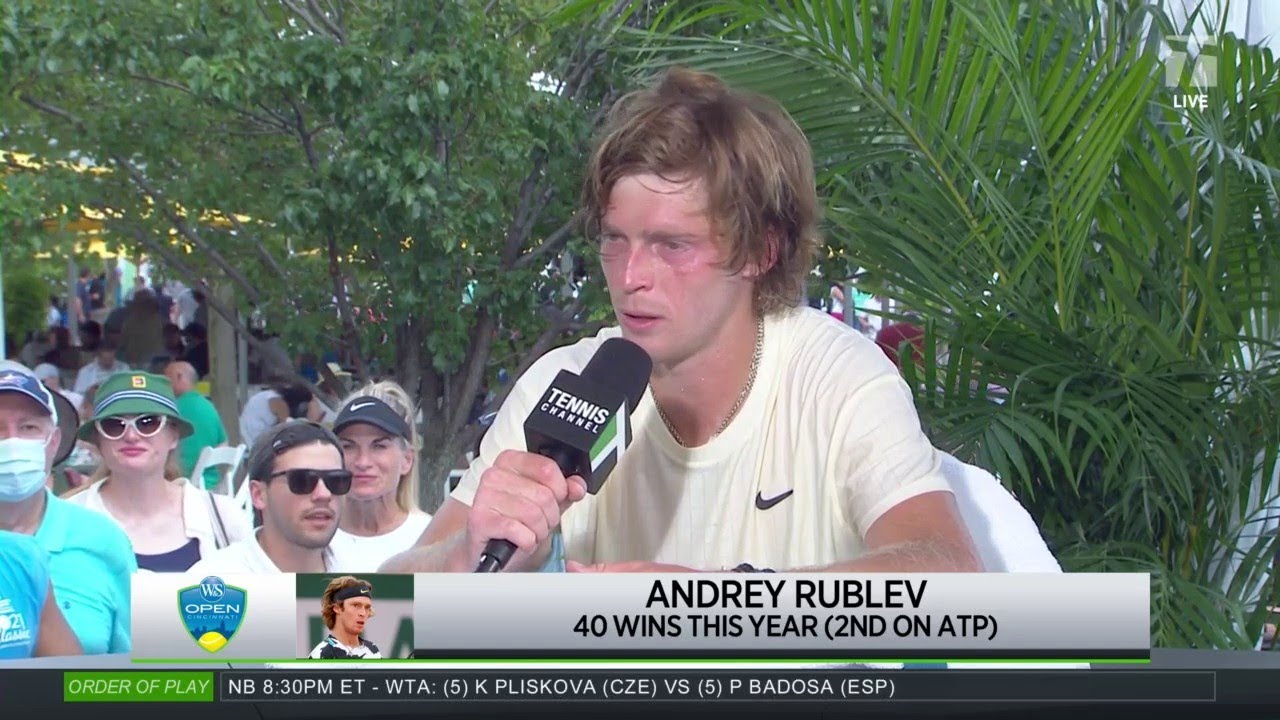 Andrey Rublev: 2021 Cincinnati Quarterfinal Win Interview