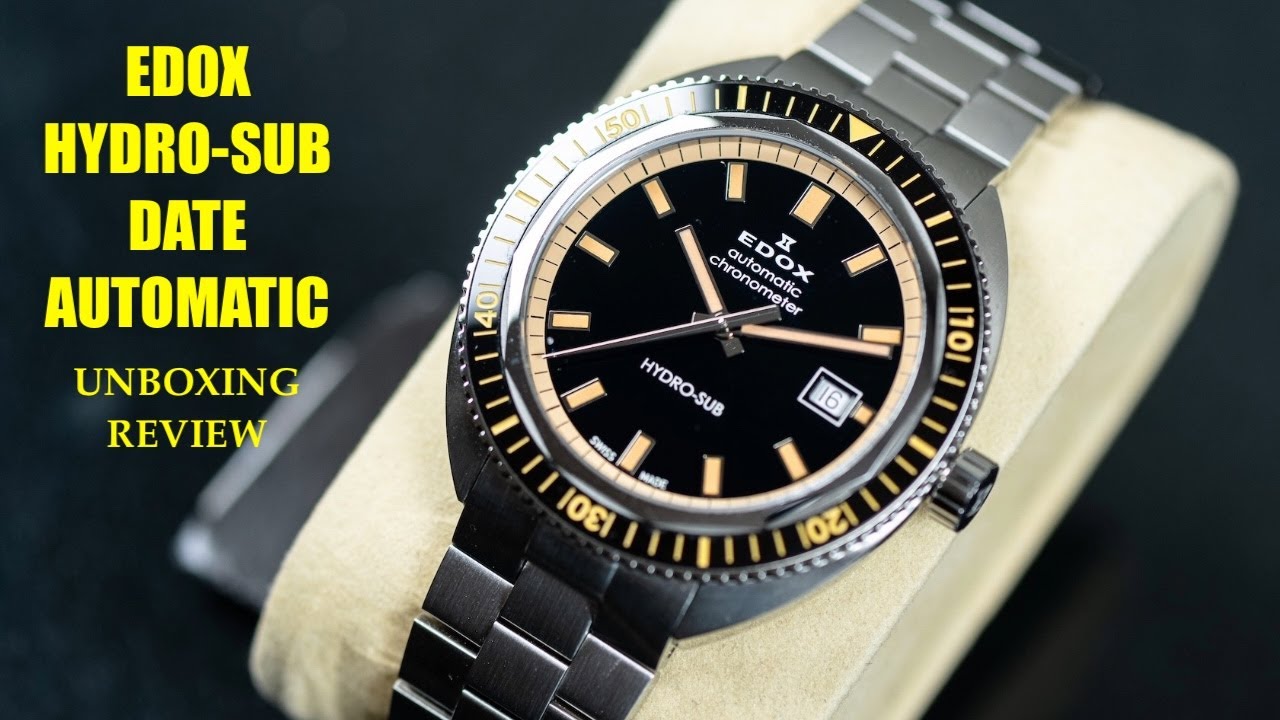 Edox Hydro-Sub Date Automatic Chronometer 80128-3NBM-NIB Watch | Review Valjoux Relogios