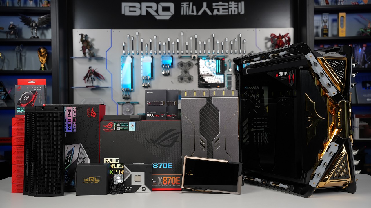 「BRO」I Built a $21,000 RTX 5090 Custom Watercooled PC in the ROG Hyperion! 😱