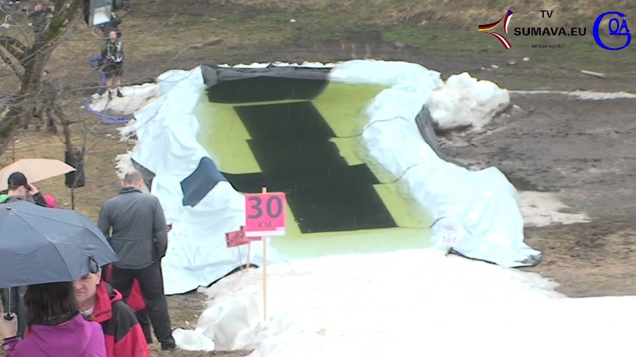 Přejezd louží - Ski klub Šumava