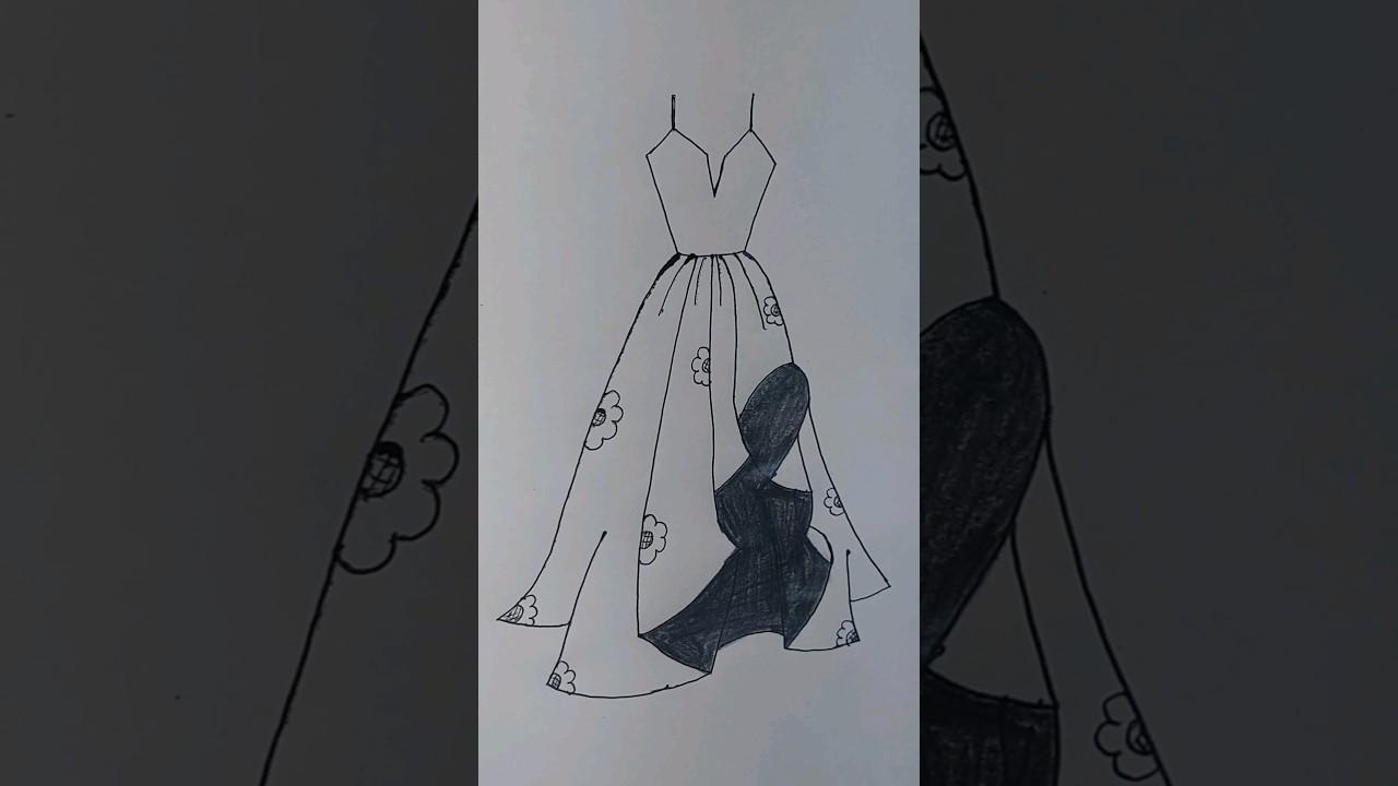 How To Draw A  Ballgown 👗