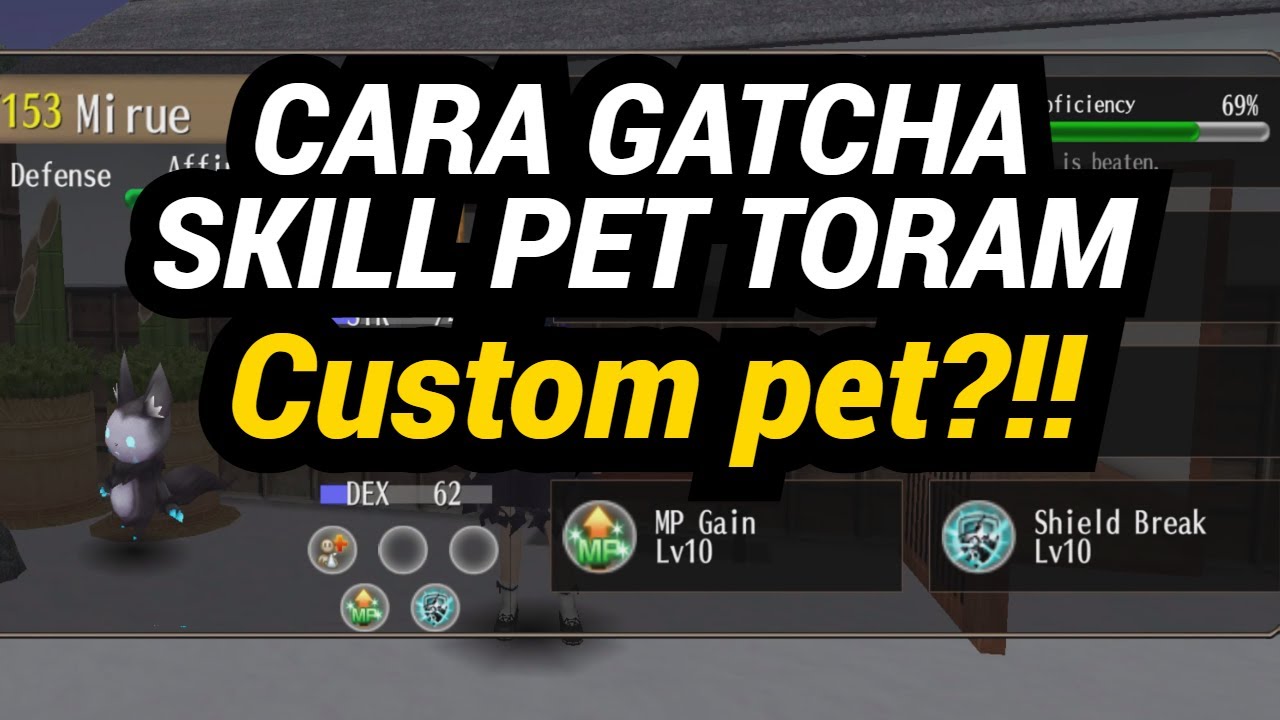 Cara Gatcha Skill Pet dan CUSTOM Pet Toram Online