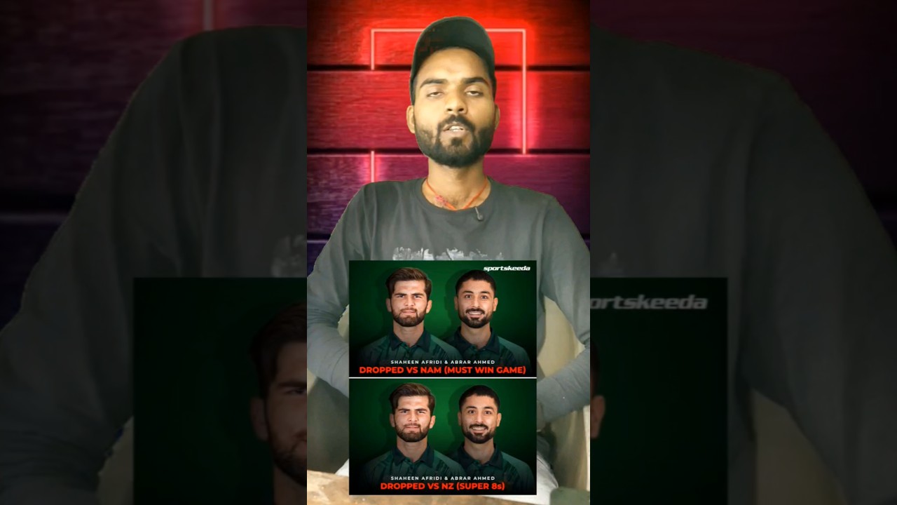 Shaheen Afridi and Abrar Ahmed have yet again left out for the big Super 8s 🇵🇰😳#PAKvNZ #T20WorldCup