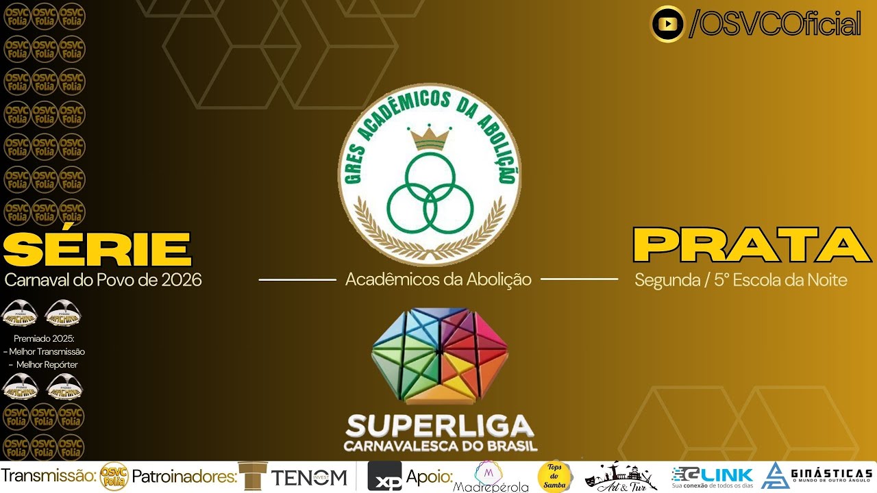 AO VIVO 🔴 Série Prata – 2ª Noite | Acadêmicos da Abolição – 5ª Escola | Carnaval 2026