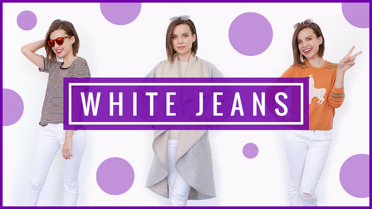 4 Ways to Style WHITE JEANS for Spring! ◈ Ingrid Nilsen
