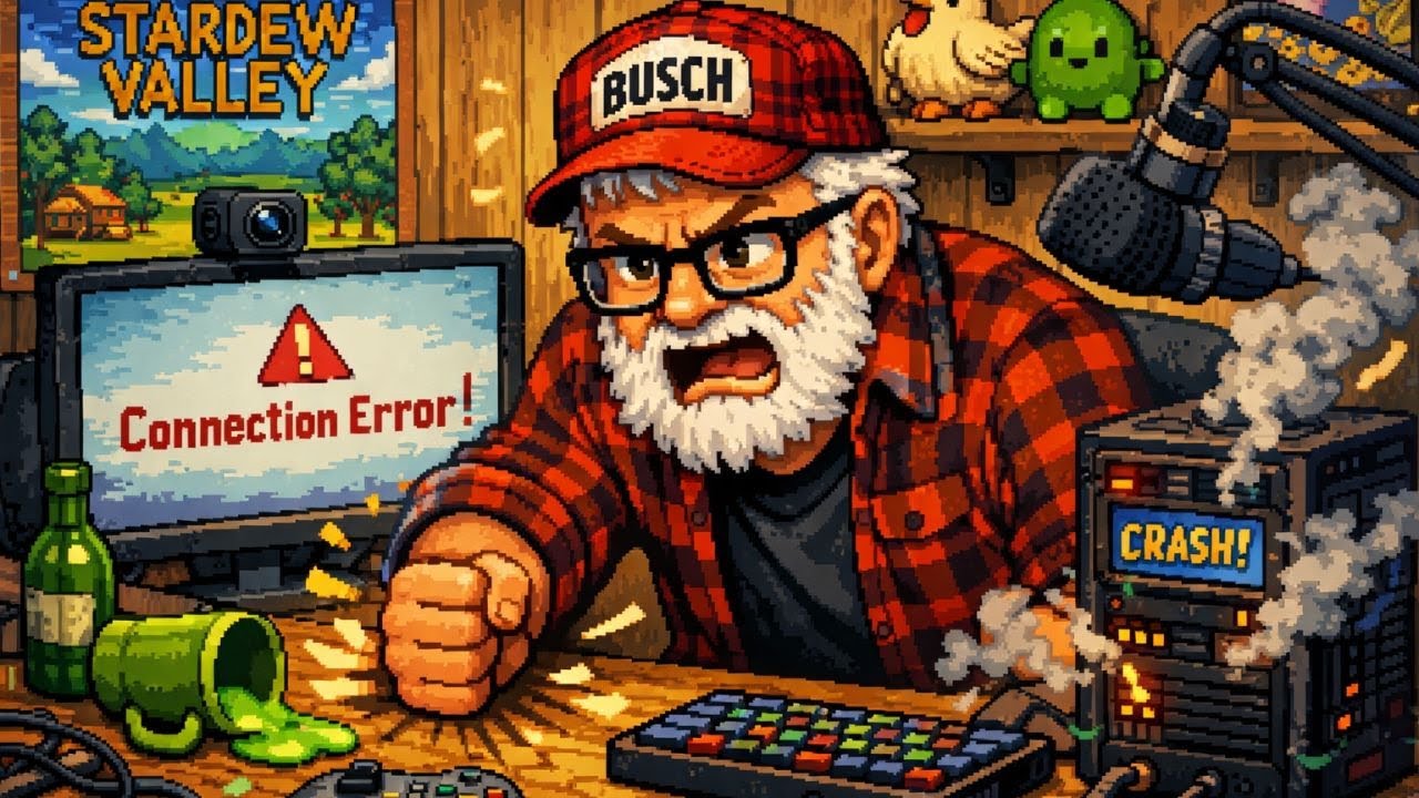 Crash and Burn No Fun Farm #stardewvalley