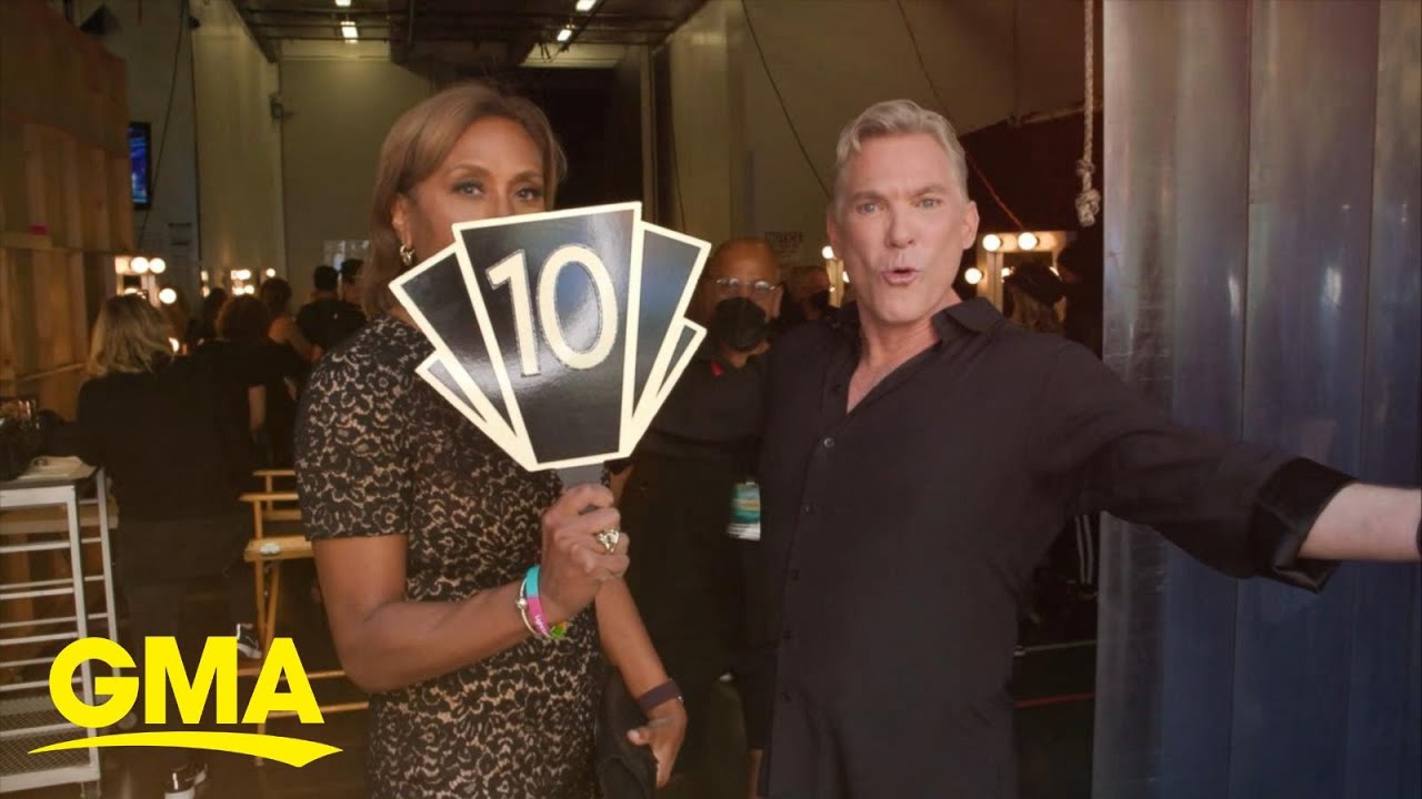 Robin Roberts cheers on Sam Champion for Bond night on ‘Dancing With the Stars’ l GMA
