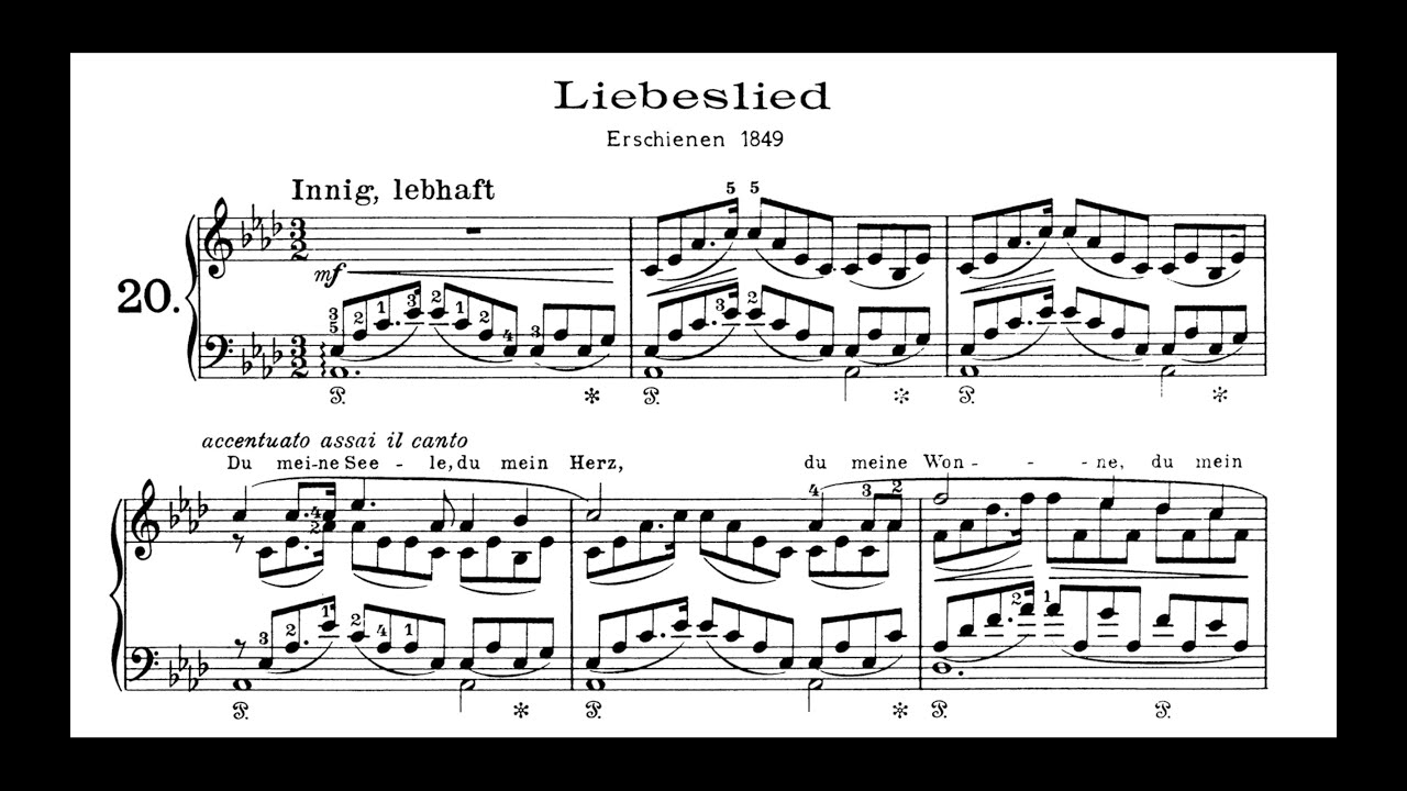 Schumann/Liszt - Widmung(Liebeslied) [Yeol Eum Son]