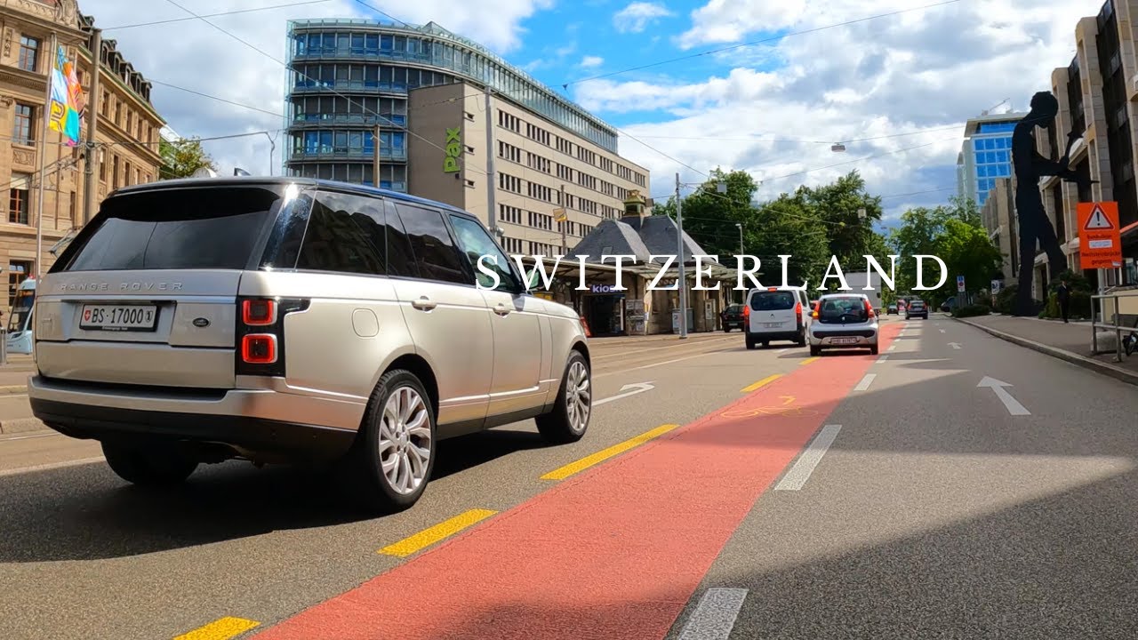 DRIVING in BASEL SWITZERLAND 2023 🇨🇭