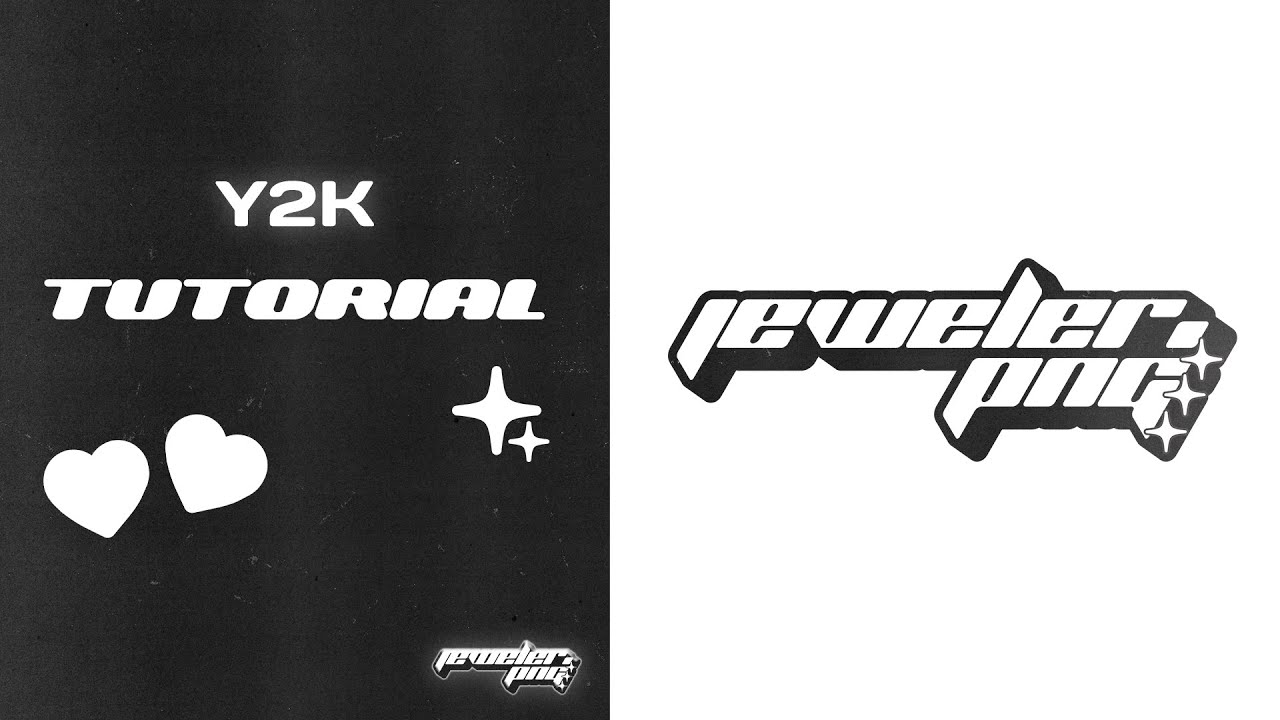 SIMPLE Y2K LOGO FOR YOUR BRAND! + RE DESIGN (ILLUSTRATOR TUTORIAL)