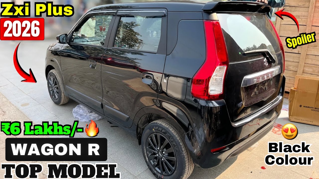 Wagon R Top Model 🔥 Black Colour 🖤 | Maruti Suzuki Wagon R Zxi Plus 2026