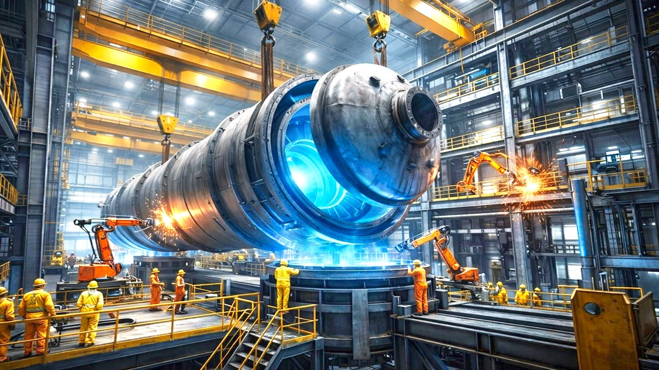 COMMENT est FABRIQUÉ un RÉACTEUR NUCLÉAIRE ☢️ | le PROCESSUS JAMAIS RÉVÉLÉ 🏭