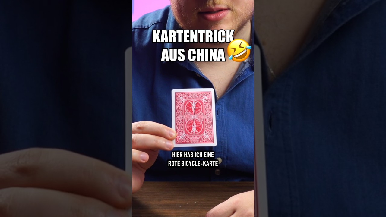 Hat's dich verbl&uuml;fft? 😂 #zauberer #magie #karten #zaubertrick #kartentrick