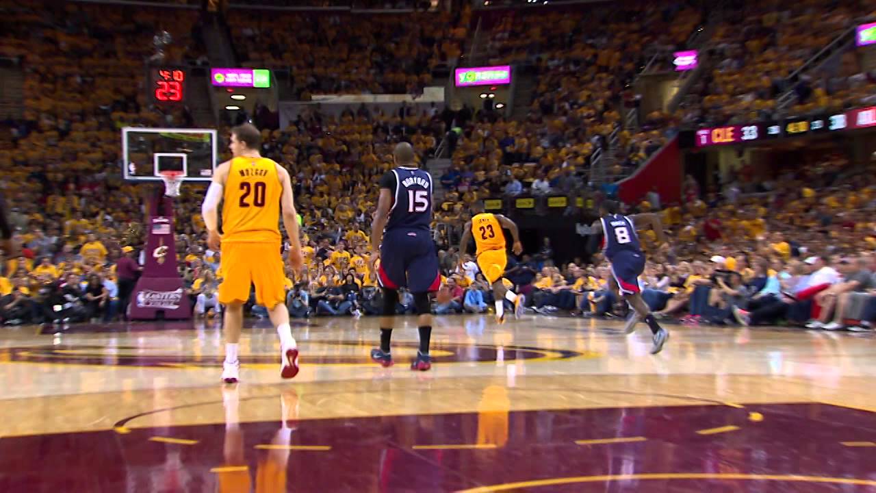 LeBron James Steals for the Breakaway Slam