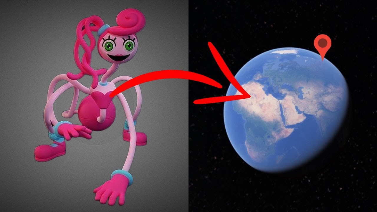 Mommy Long Legs in Real Life on Google Earth! Poppy Playtime