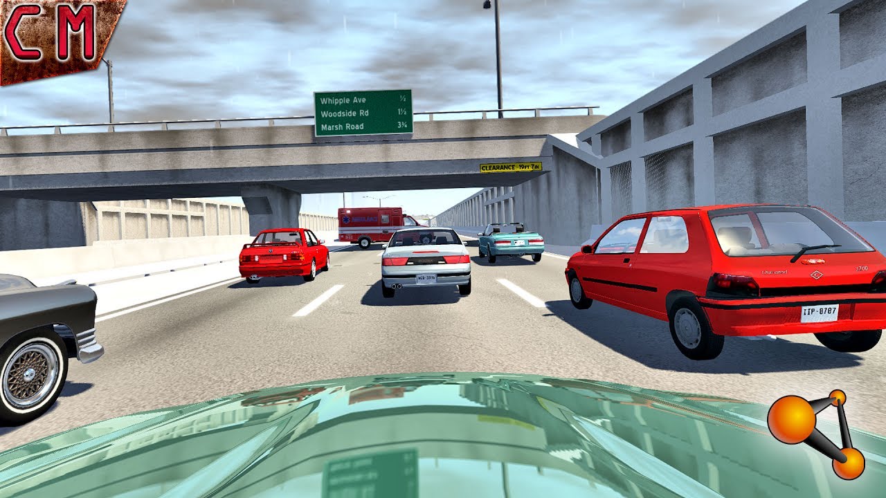 Realistic Brake Fails DashCam Crashes BeamNG Drive