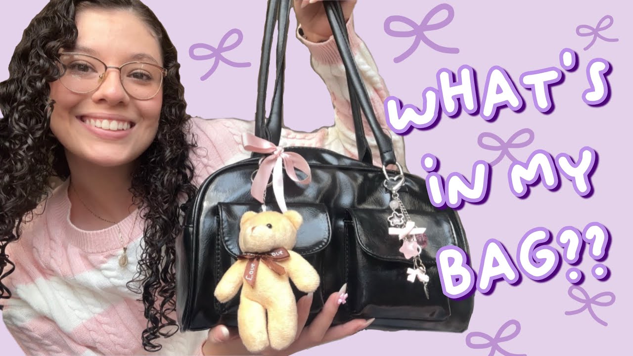what's in my bag? 👜🍓🧸🎀 | ft. my stand oil chubby bag dupe!