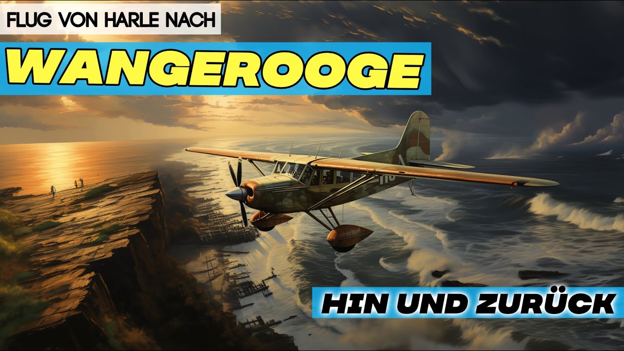 Flug von Harle nach Wangerooge und zurück in Echtzeit