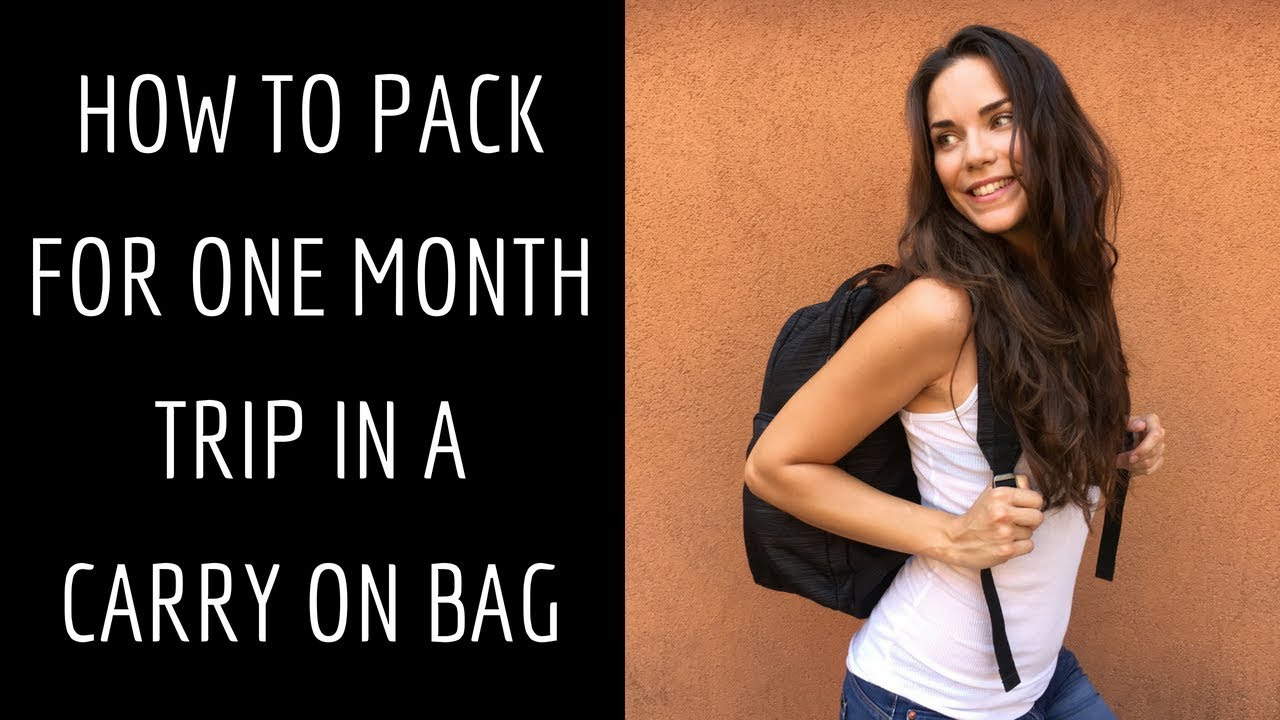 HOW TO PACK efficiently and EXTRA LIGHT for ONE MONTH trip | Hand luggage only
