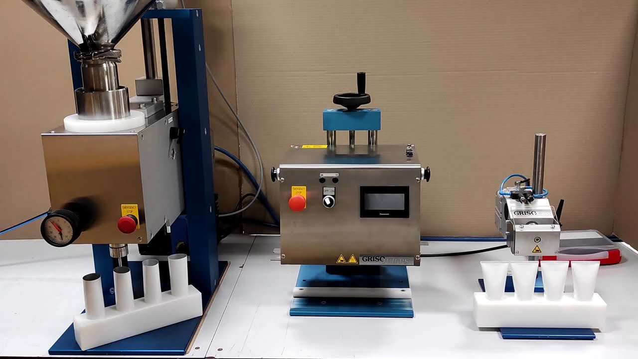Complete Tube Packaging Solution: Filler, Sealer, and Coder in Operation