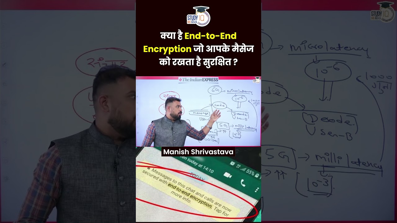 What is End-to-End Encryption? | WhatsApp | Manish Shrivastava | UPSC 2024 | StudyIQ IAS Hindi