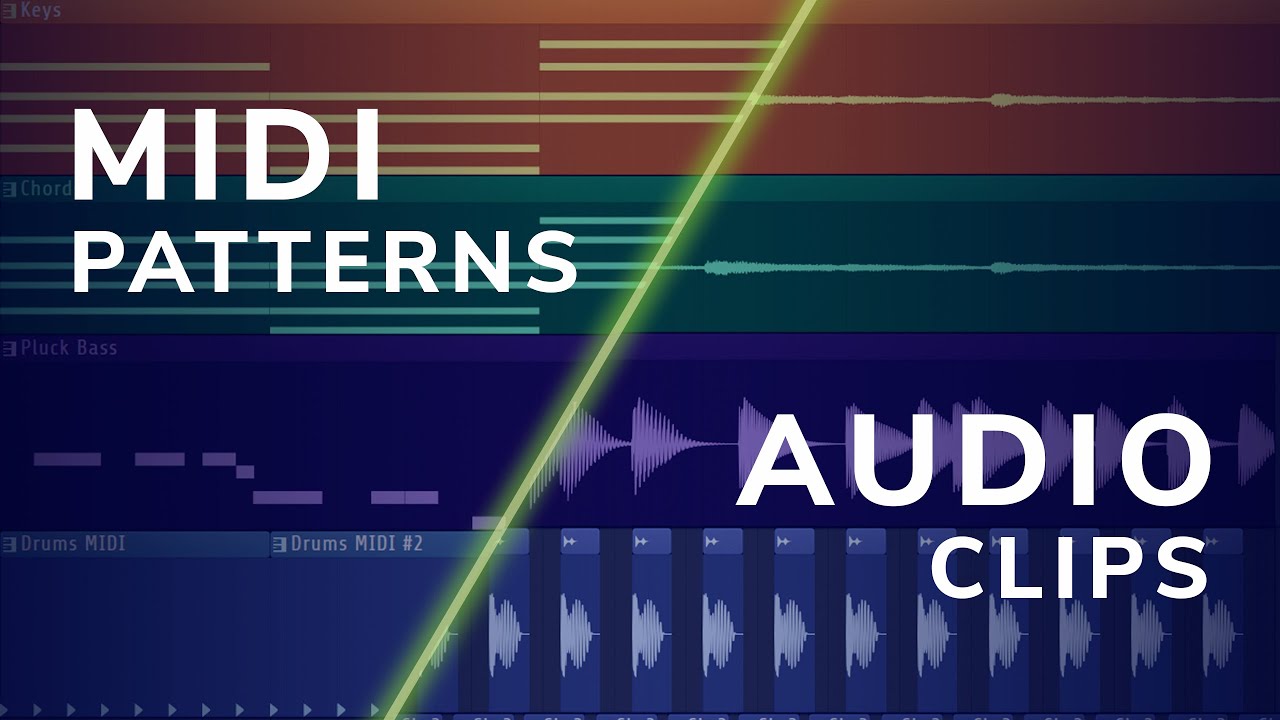 MIDI-паттерны и аудиоклипы — основы FL Studio 20