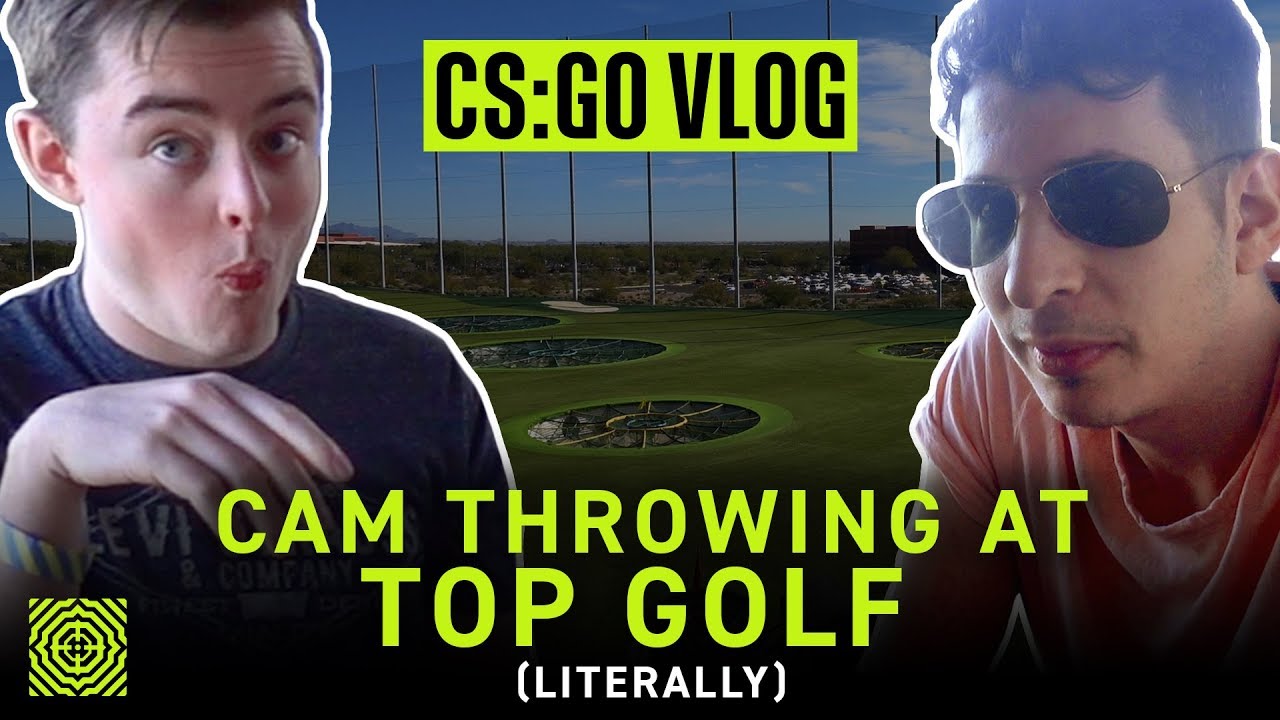 THROWING CLUBS AT TOP GOLF
