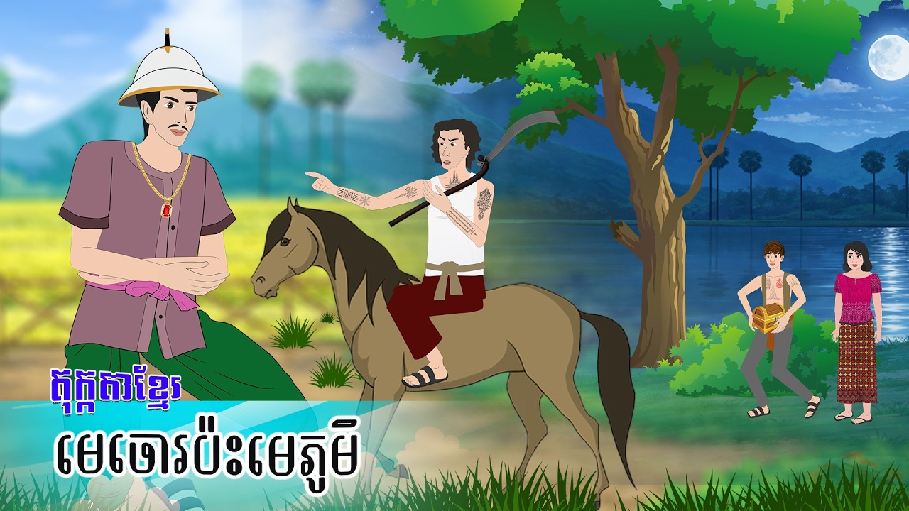 តុក្កតាខ្មែរ ៖ រឿង មេចោរប៉ះមេភូមិ - Story In Khmer By Tola Film #animationkhmer #តុក្កតាខ្មែរ