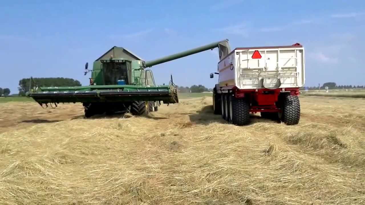 Graszaad dorsen zomer 2013 op Koninklijke Maatschap de Wilhelminapolder