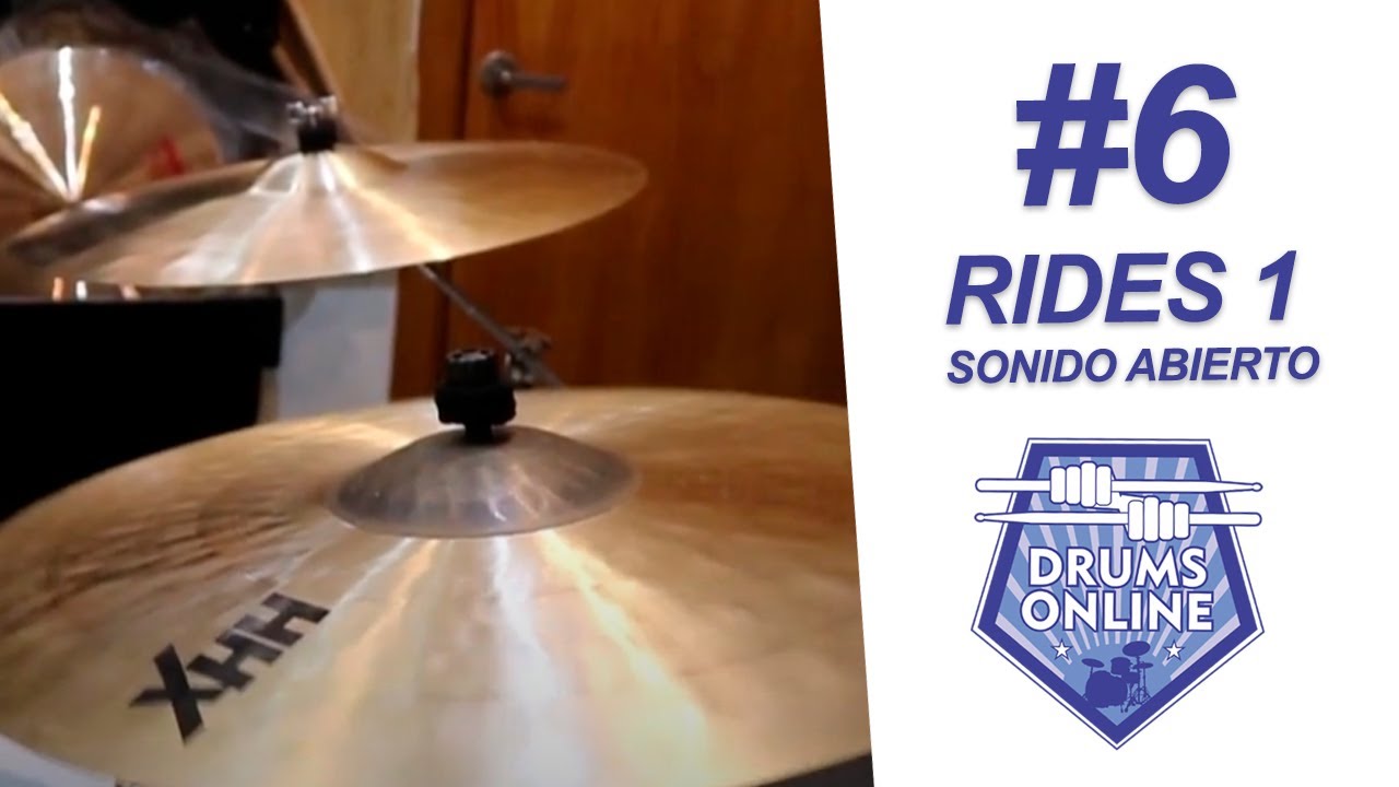 #DrumsonlineTips 6: RIDES 1 (sonido ABIERTO)