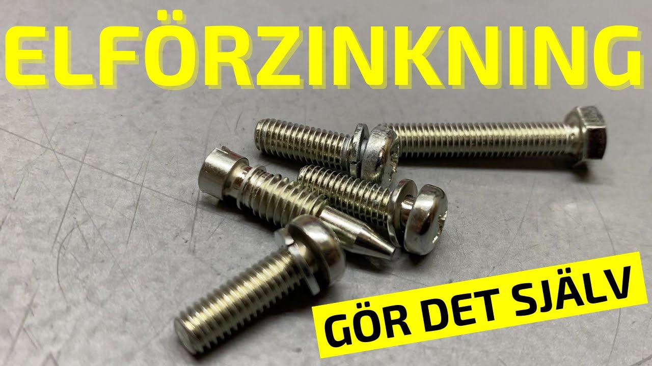 Gör Det Själv elförzinkning av skruvar till MC-förgasare.