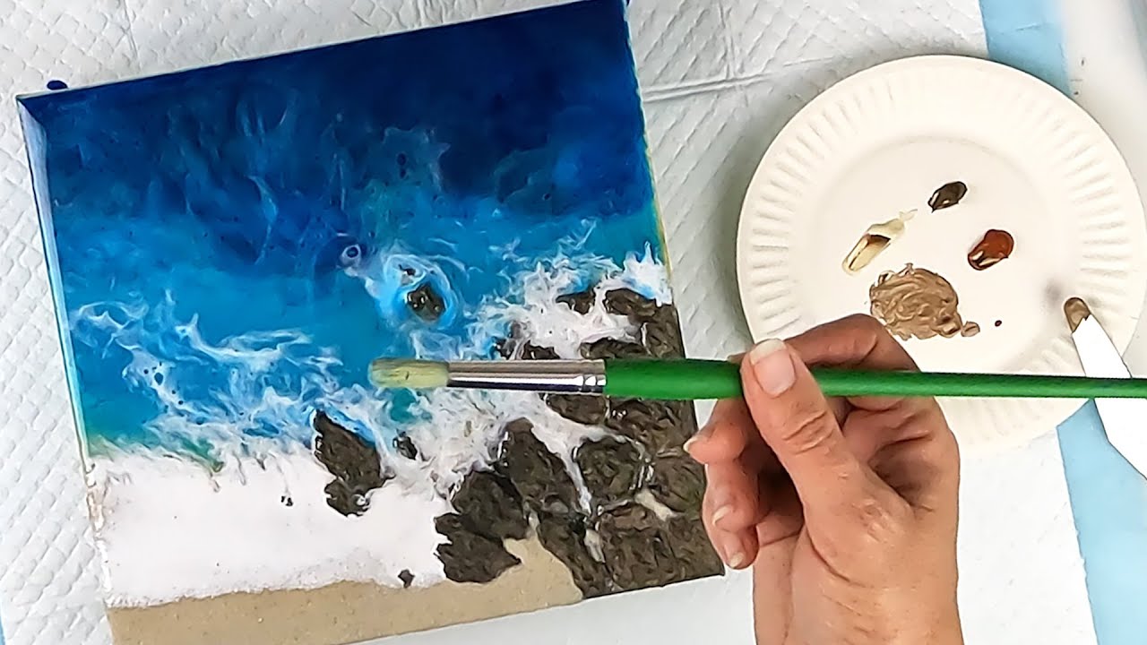 Делаем КАМНИ из гипса! Пляжное искусство с настоящим песком