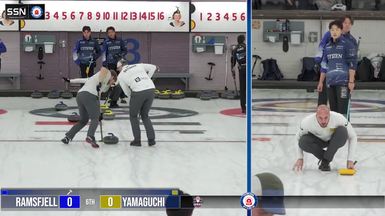 FEATURE  Magnus Ramsfjell vs  Tsuyoshi Yamaguchi   QUALIFIER   Stu Sells Toronto Tankard 1