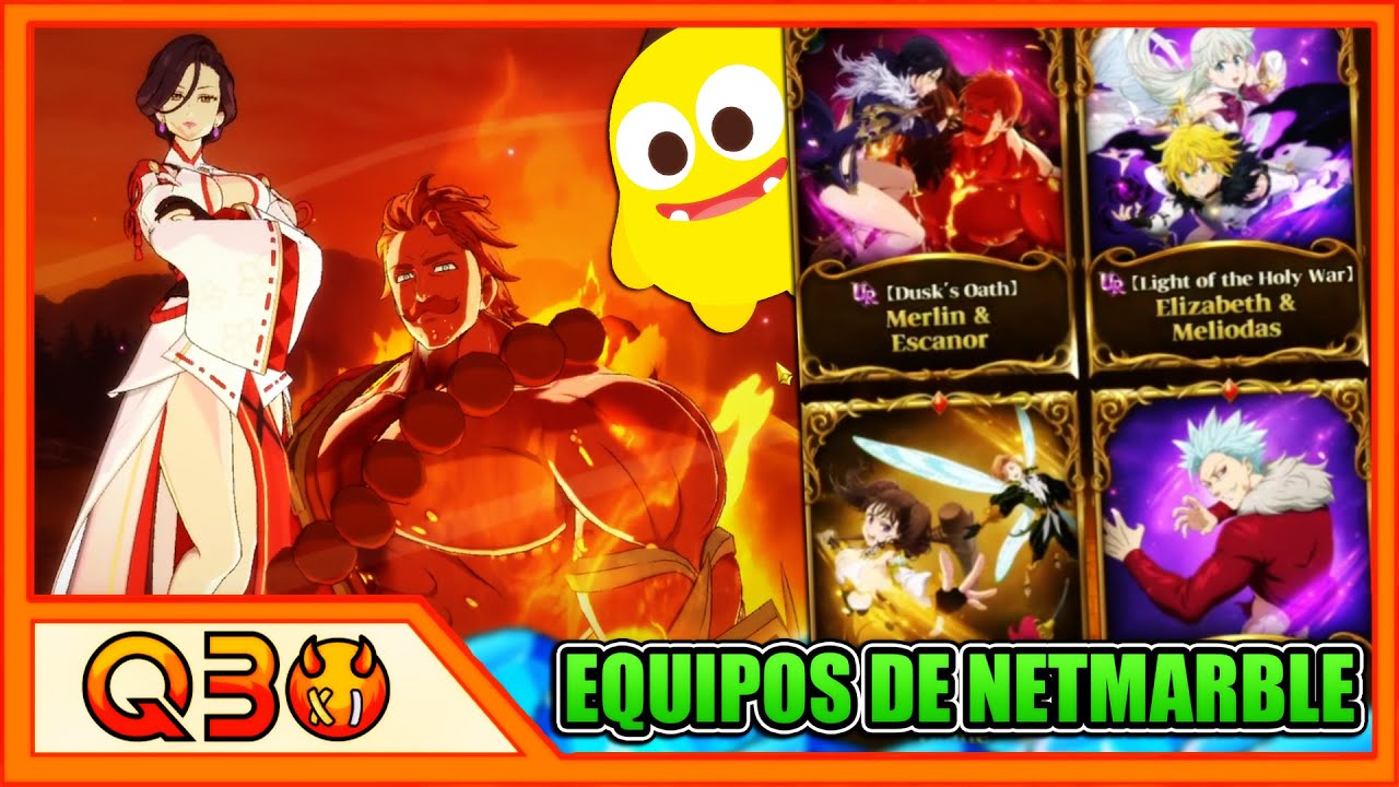 ¡JUGANDO CON LOS EQUIPOS DE RECOMIENDA NETMARBLE PARA EL MERLIN Y ESCANOR DUAL! | 7DS: Grand Cross