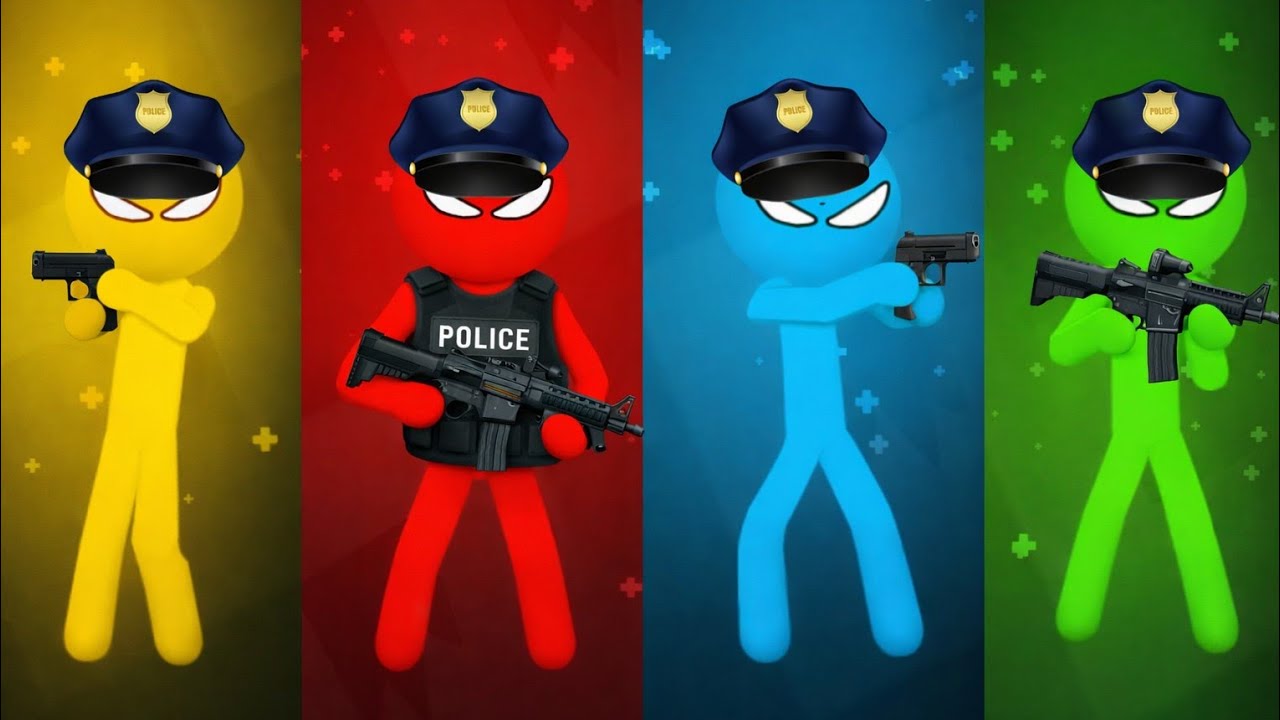 The Stickman MINIGAMES Random Gameplay - Stickman Party 1 2 3 4 Player