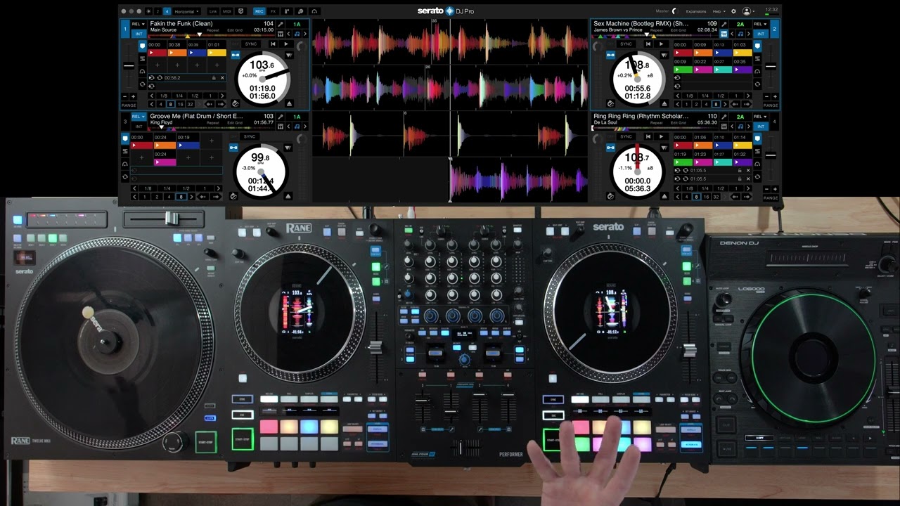 Использование RANE TWELVE (MK1/MK2) и Denon DJ LC6000 с RANE PERFORMER