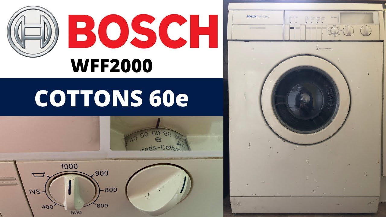 Bosch WFF2000 Washing Machine - Cottons 60e