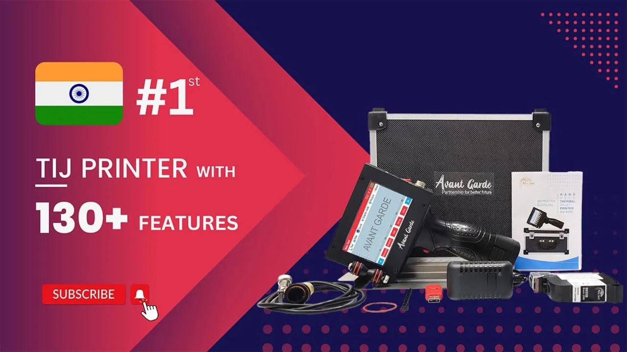 Avant Garde Handheld Inkjet Printer 12.7mm Unboxing and Full Product Feature | India's Best TIJ