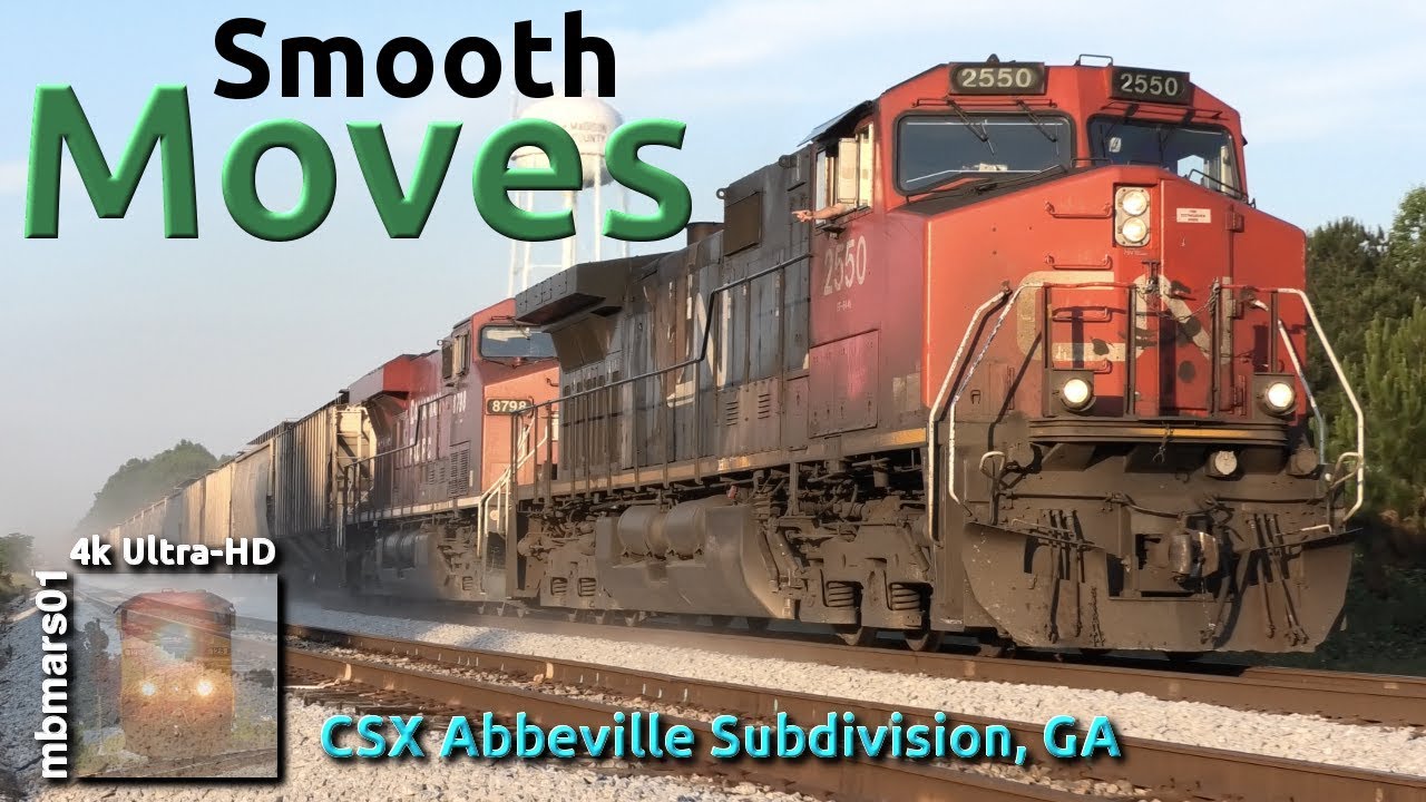 [6p][4k] Smooth Moves. CSX Trains with Canadian and SD70MAC Duos & Much More! GA, 05/18-27/2019