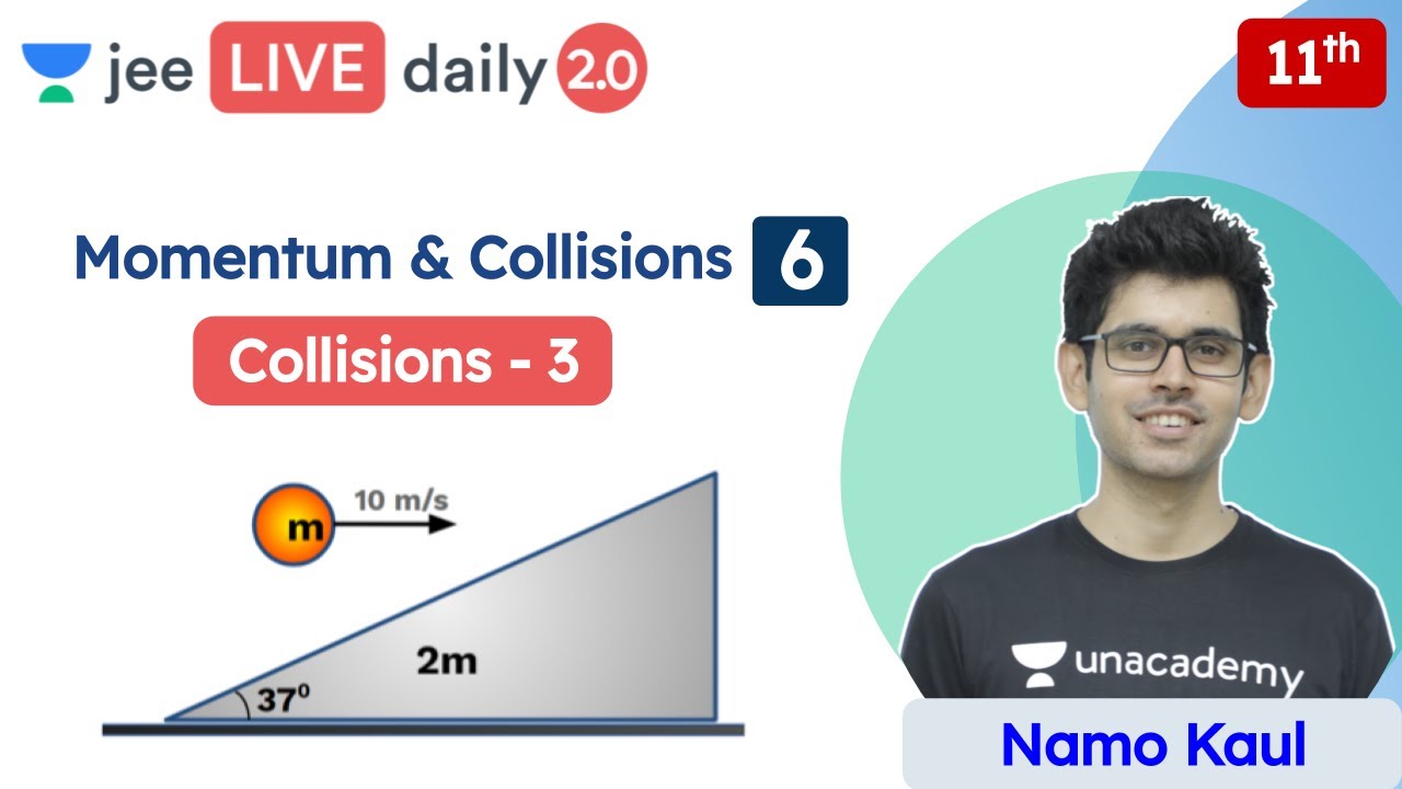 JEE: Momentum & Collisions L6 | Collisions Advanced Questions | Unacademy JEE | Physics | Namo Kaul