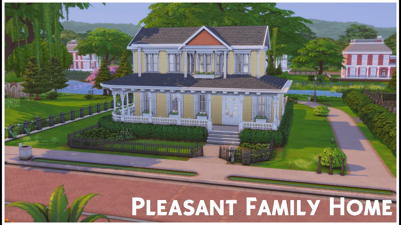 Pleasant Family Home | NO CC | The Sims 4 Speedbuild | stop motion