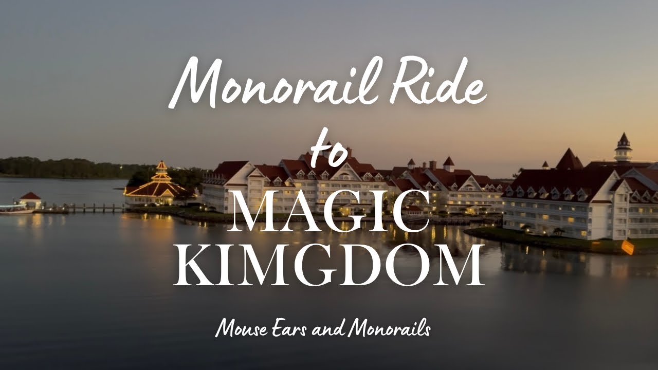 Monorail Ride at Dusk | TTC to Magic Kingdom Line