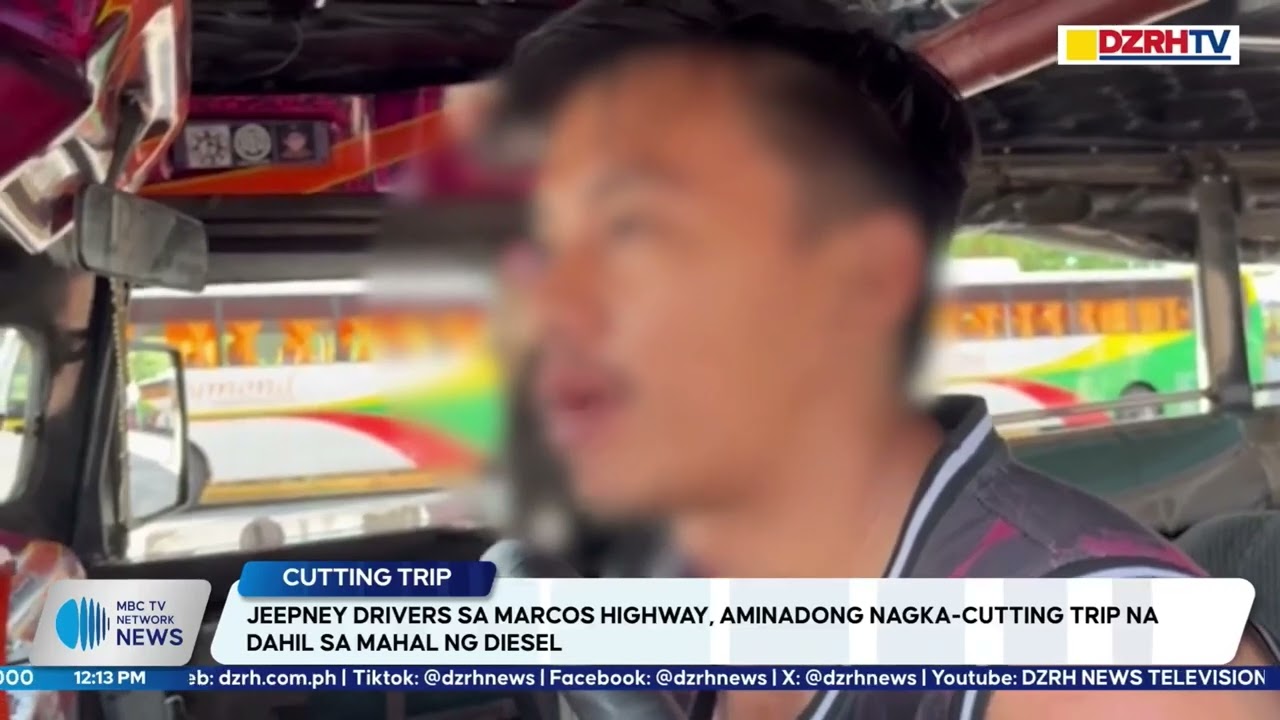 Jeepney drivers sa Marcos Highway, aminadong nagka-cutting trip na dahil sa mahal ng diesel