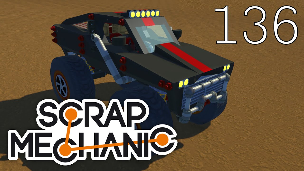 Scrap Mechanic [#136] Niszczycielskie MONSTER TRUCKI! Warsztat Steam!