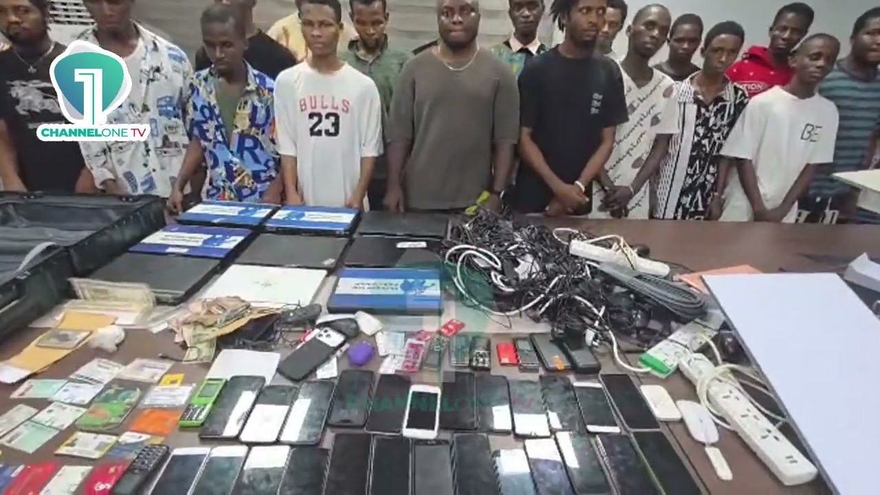 22 Arrested in Pokuase as Police Bust Major ‘Yahoo Boy’ Cybercrime Hub