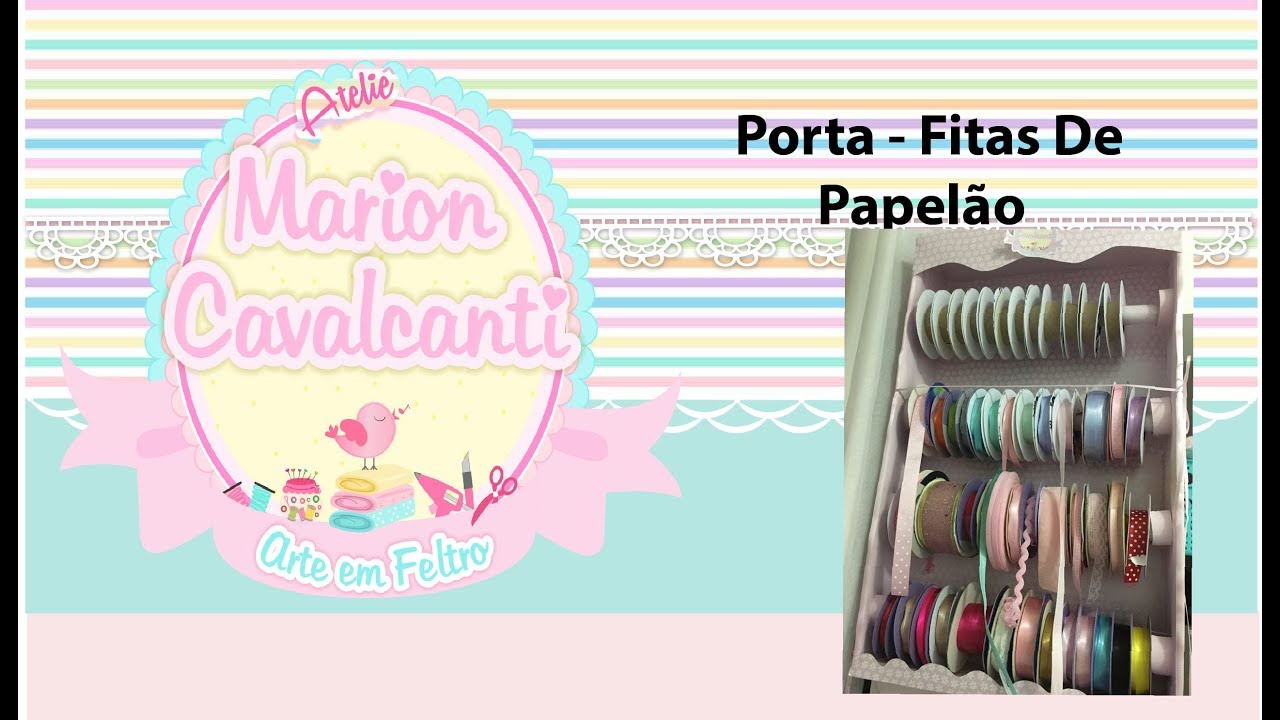 Porta- Fitas com caixa de Papel&atilde;o 💗Cute