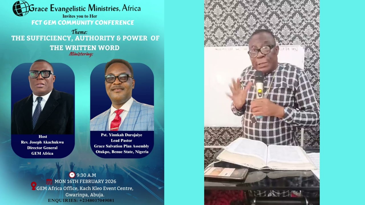 GEM Africa FCT Comm. of Believers Conf. - Part 4 - Rev Akachukwu - The origin of the written word.